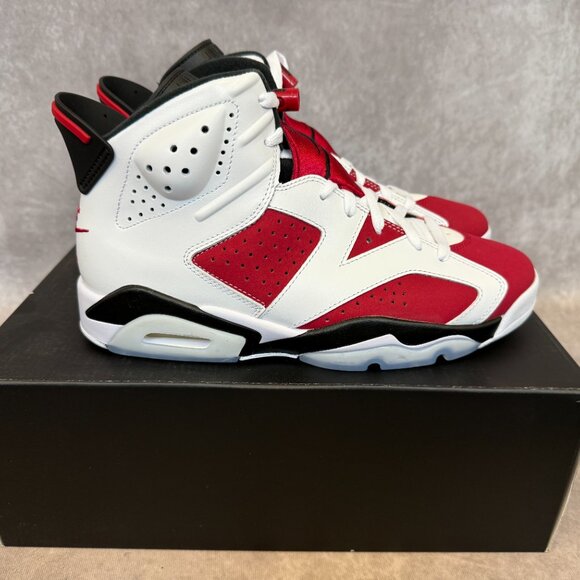 Air Jordan 6 Retro – White/Carmine-Black | Men’s Size 9 | New in Box main image 4